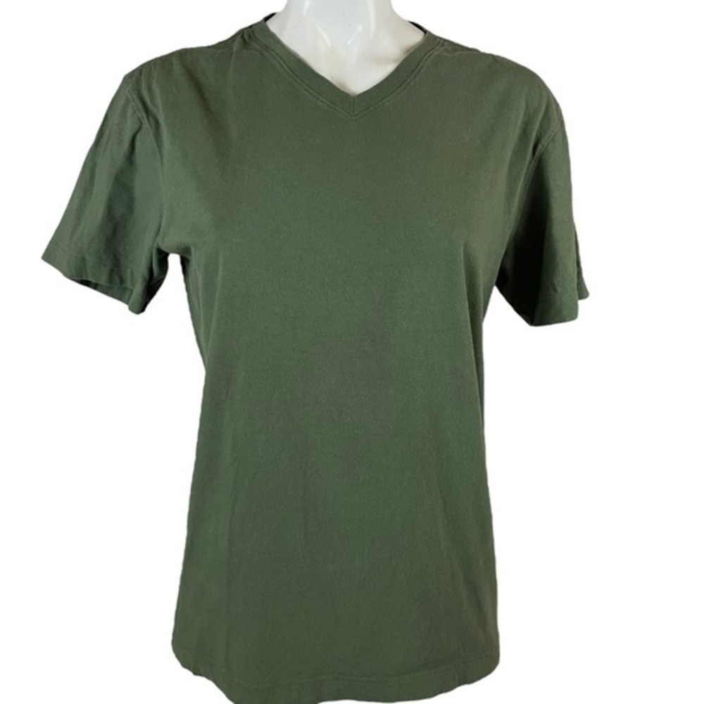 American Giant Men's 100% Cotton V Neck T-shirt Made in USA Size Small Wsh